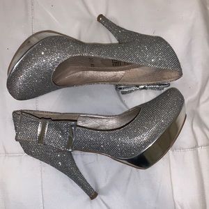Sparkly platform heels